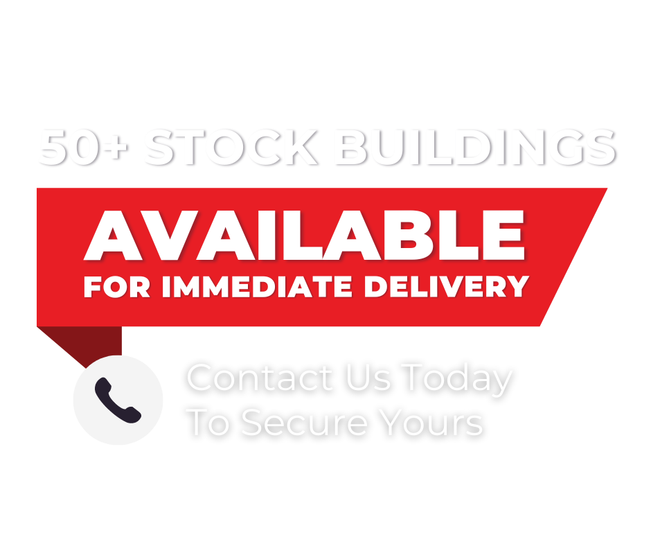 50+ Stock Buildings Available - Banner